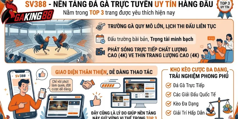 SV388 -  trang đá gà trực tuyến đáng chọn